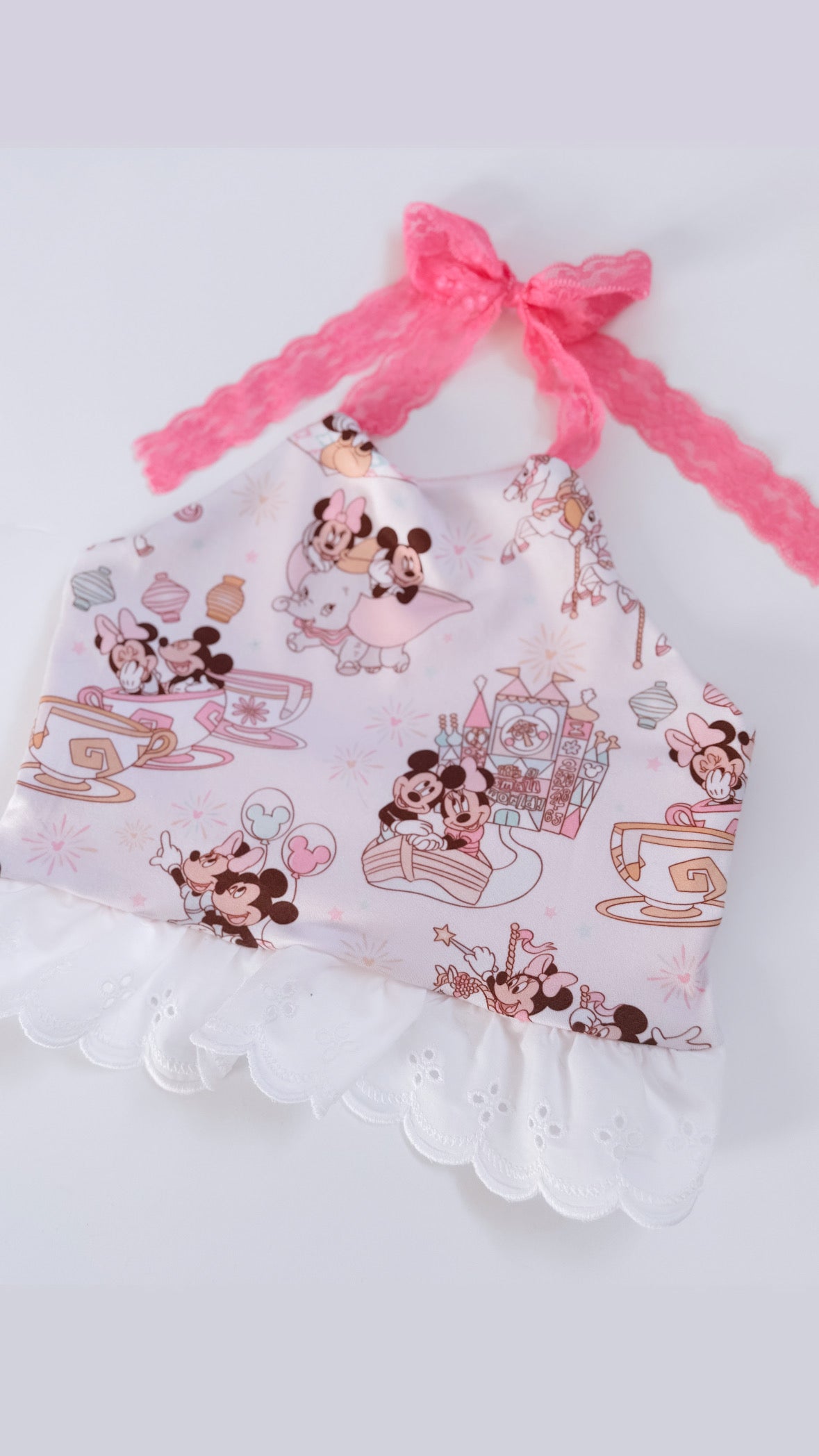 Mouse at the Park Lace Halter Top