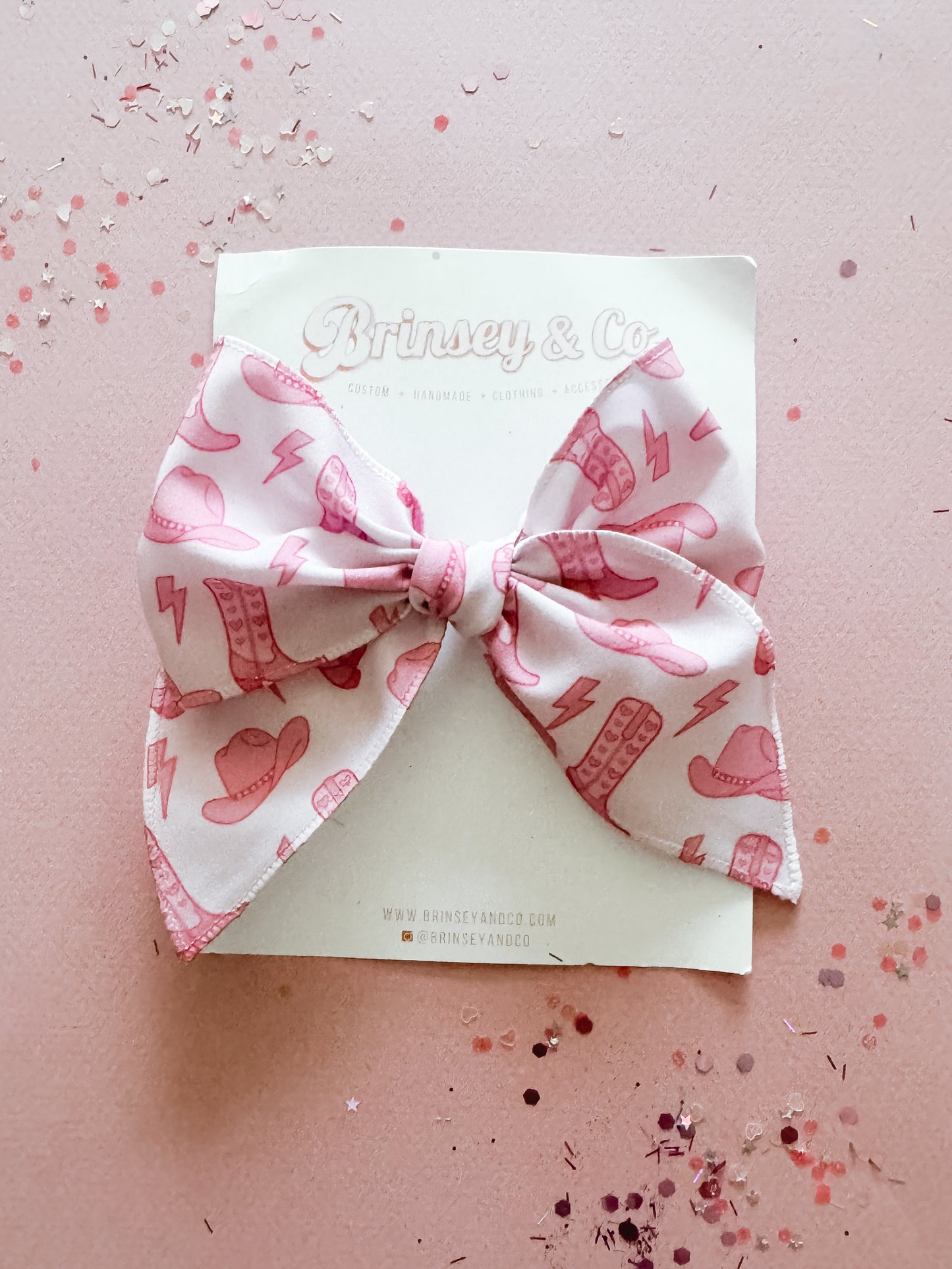 Pink Western Fable Bow