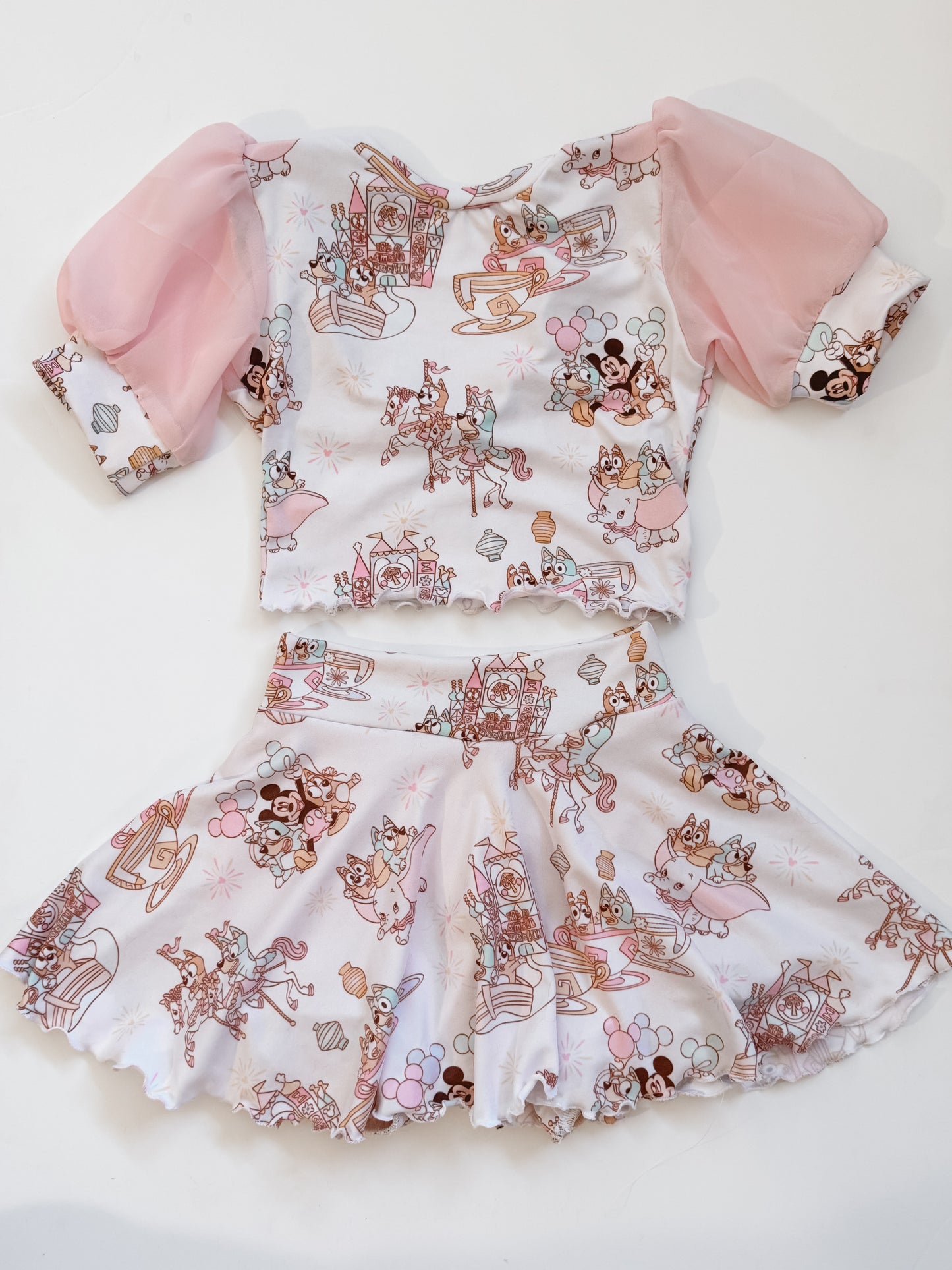 Magic Park Heeler Puff Sleeve Skirt Set