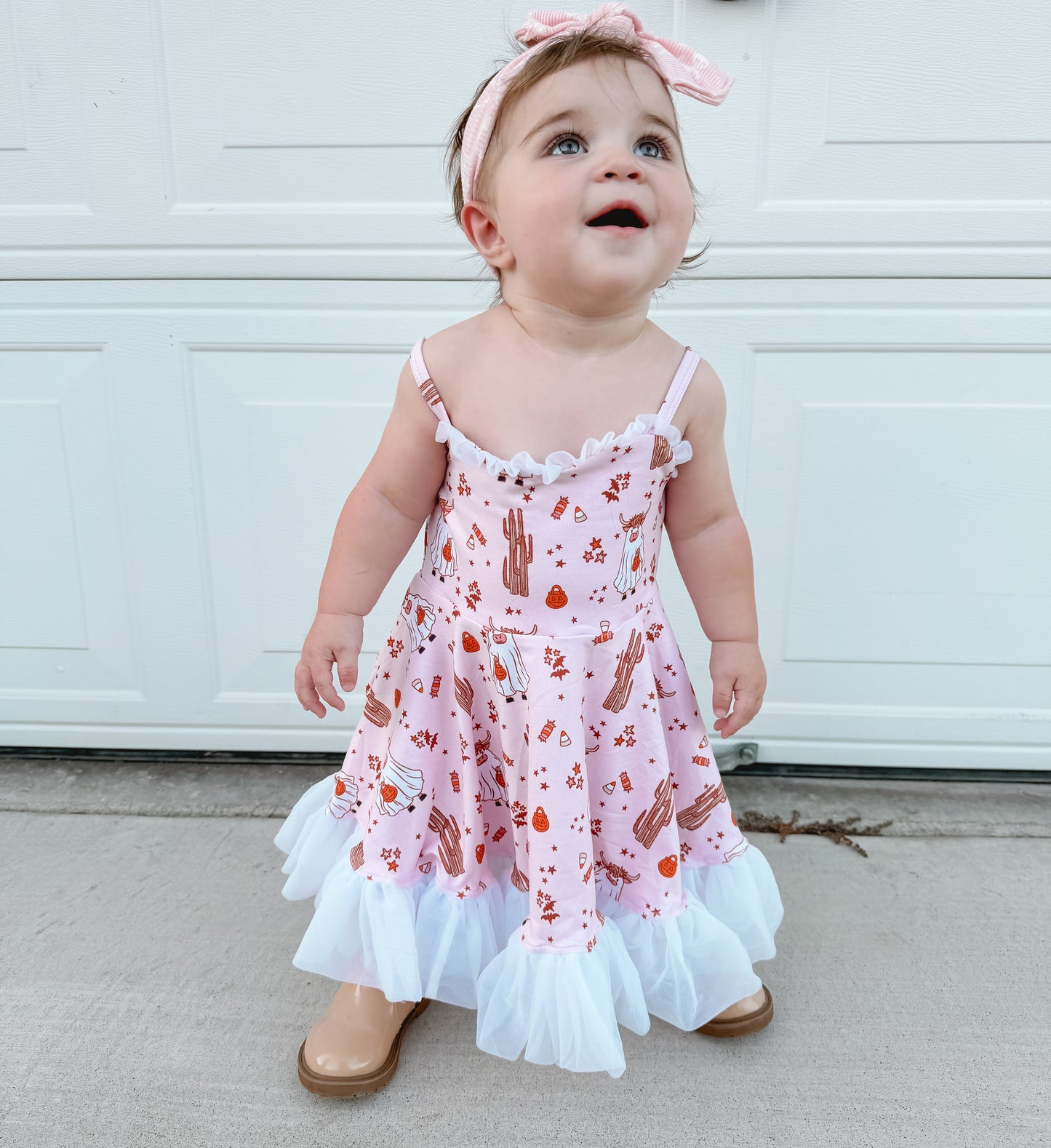 Western Halloween Twirl Dress (RTS)
