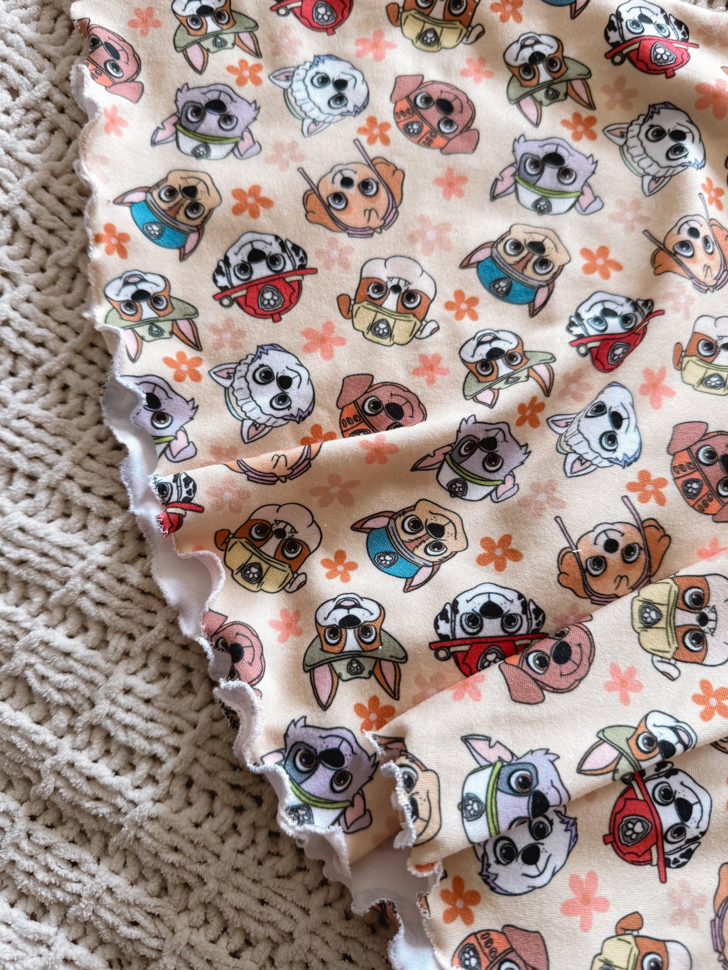 Pup Patrol Puff Sleeve Dress