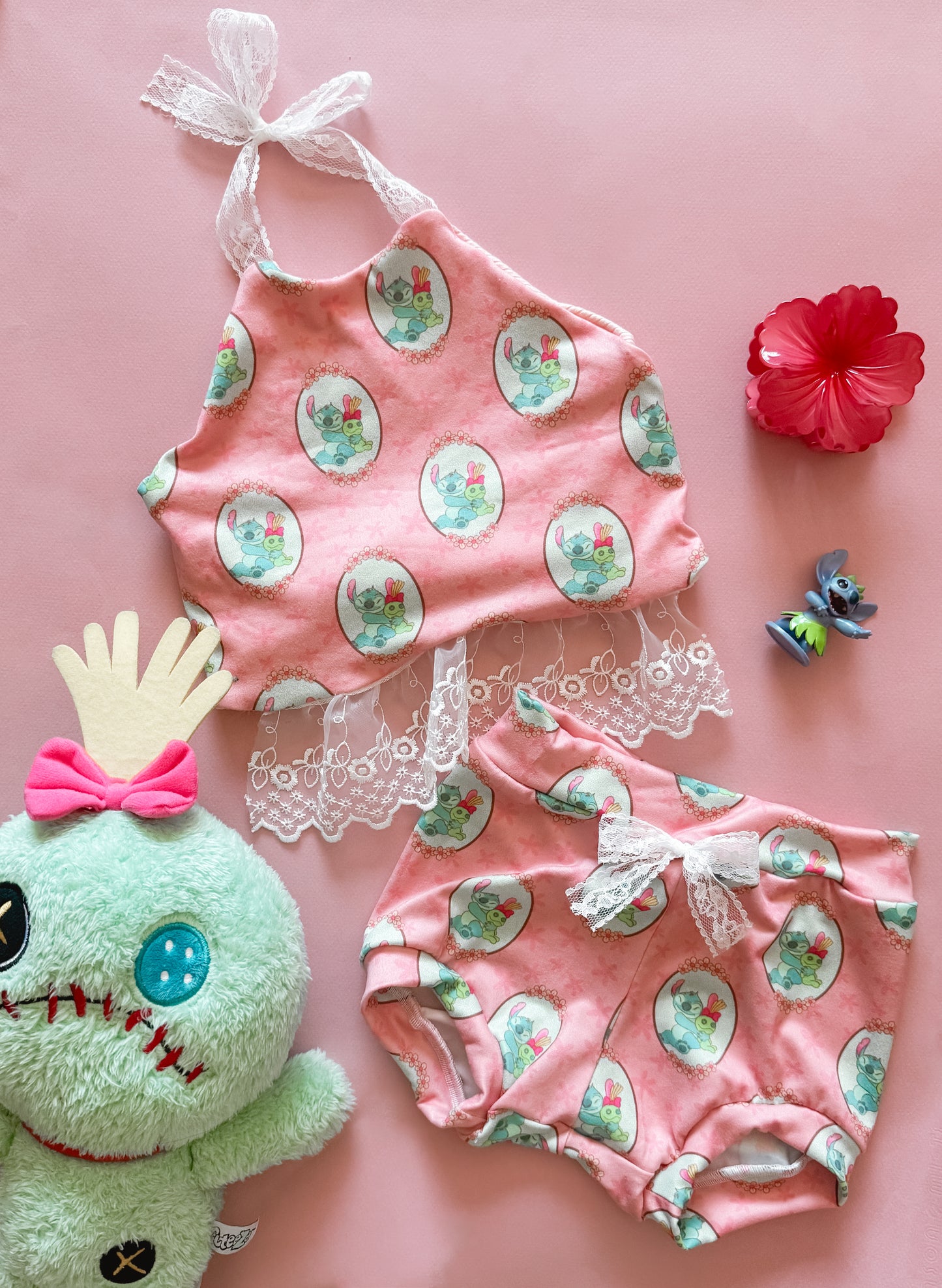 Hawaiian Friends Halter Lounge Set