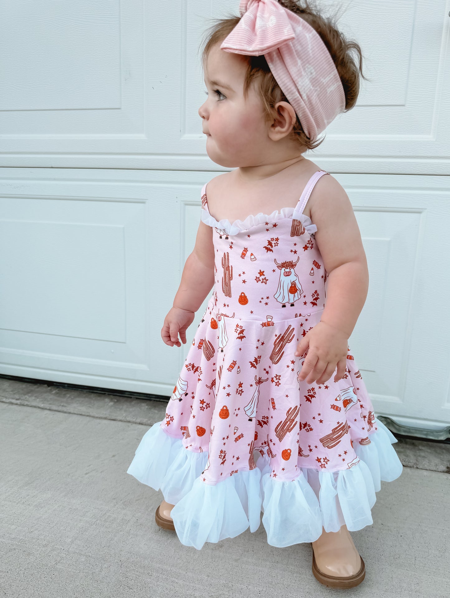 Western Halloween Twirl Dress (RTS)