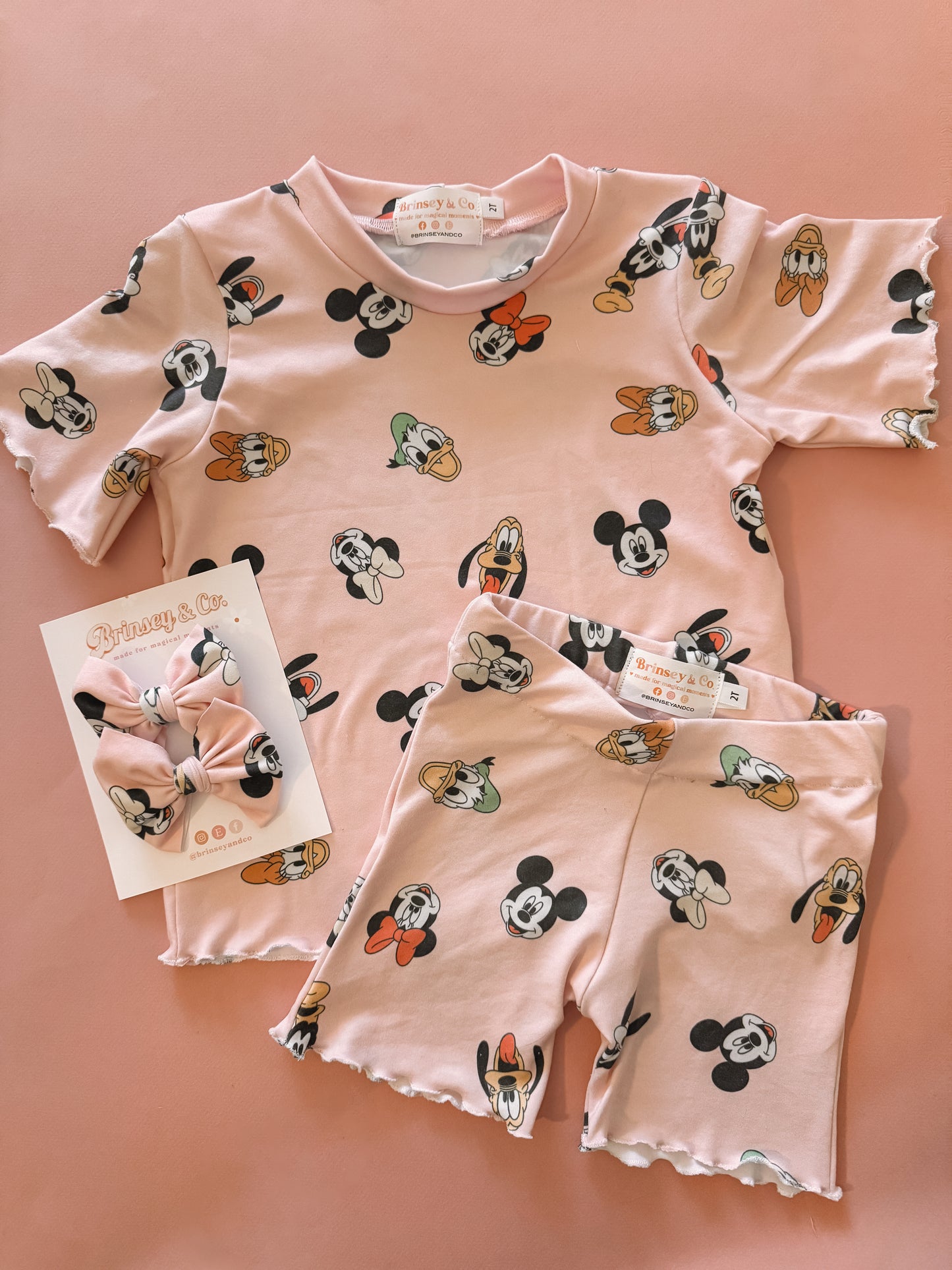 Pink Magical Friends Biker Set