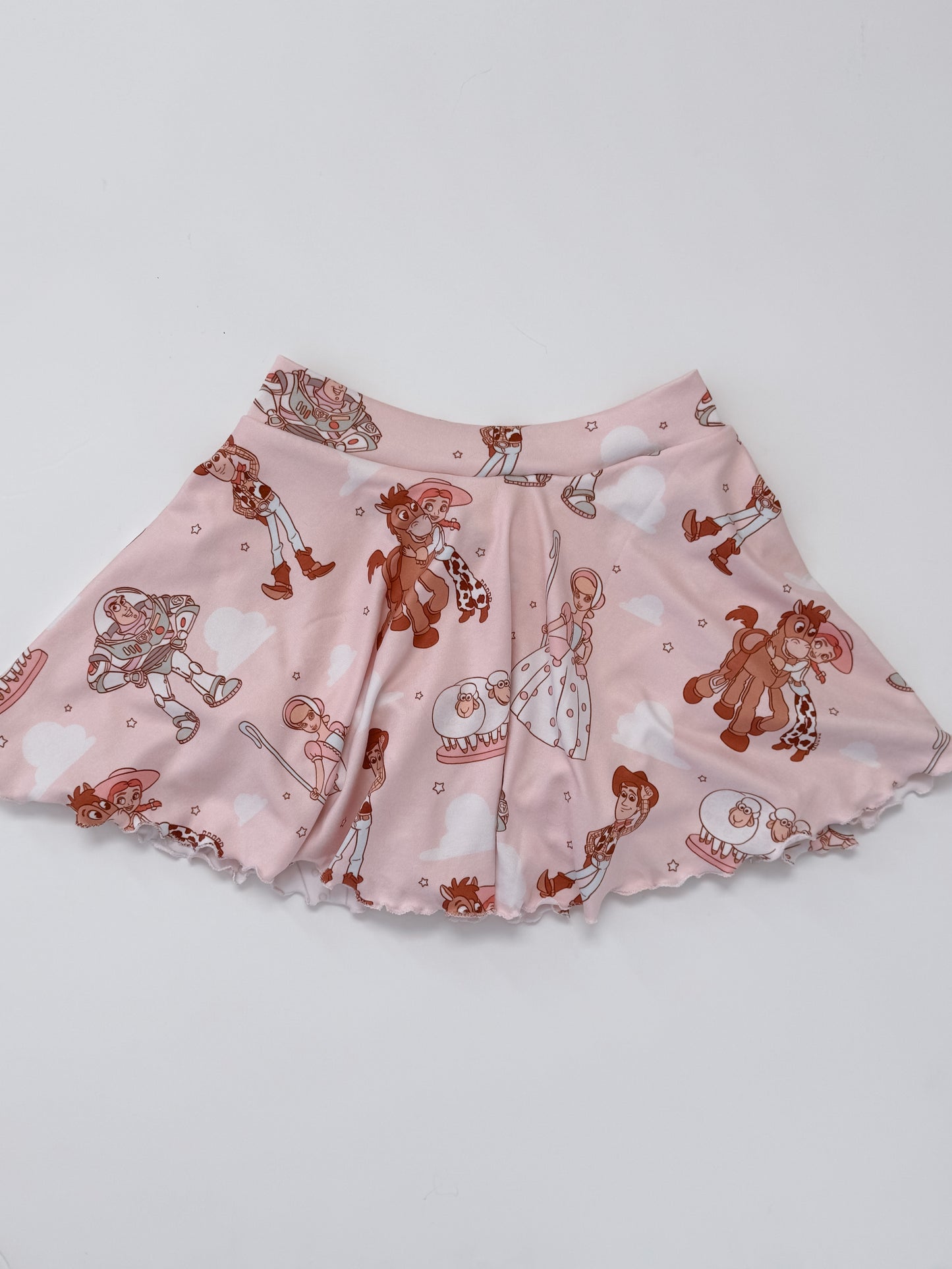 Western Friends Puff Sleeve Skirt Set