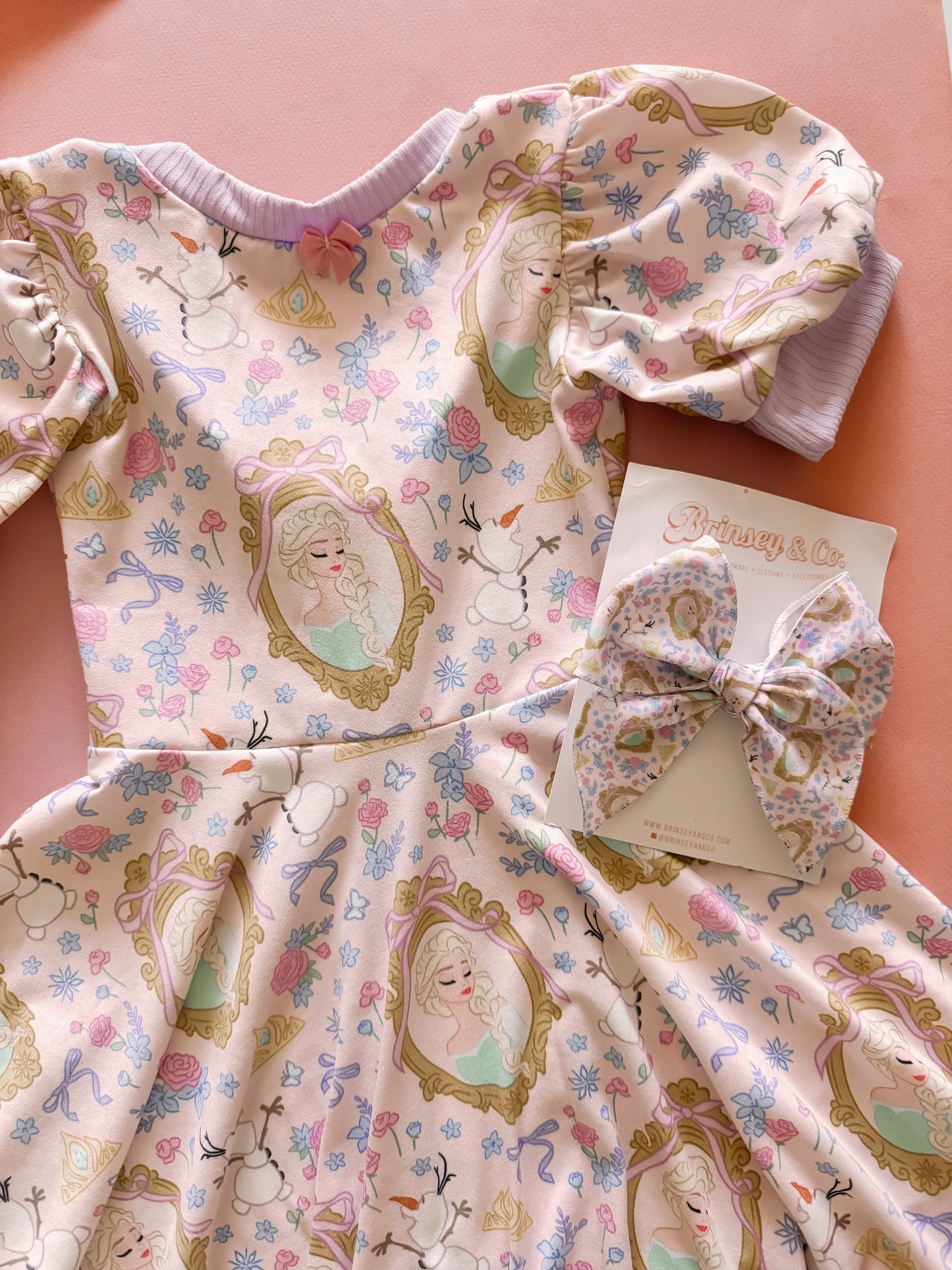 Ice Queen Puff Sleeve Dress