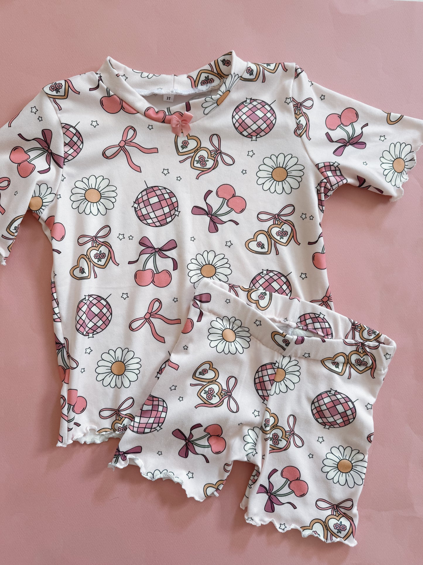 Exclusive Disco Daisy Biker Lounge Set