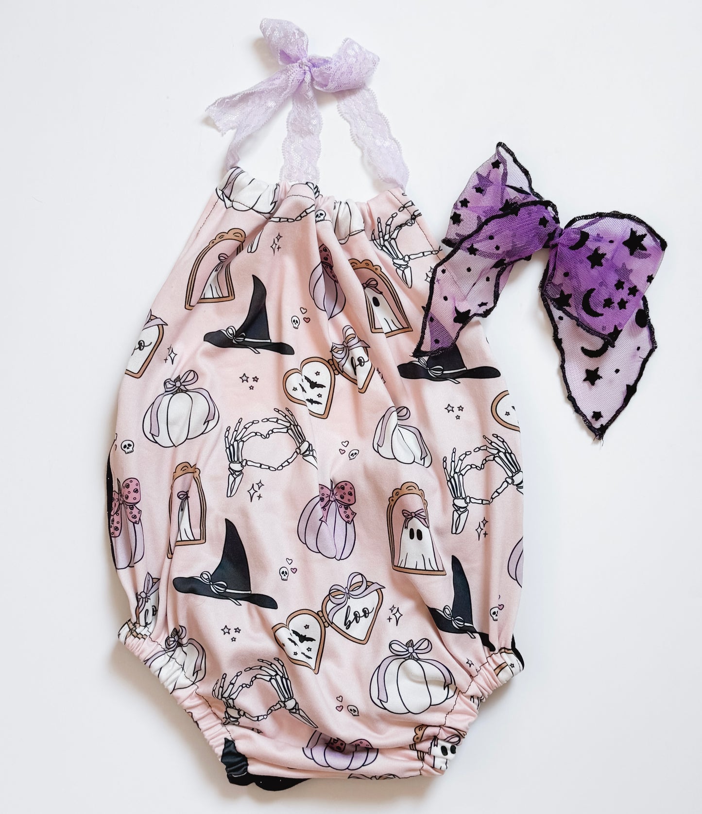 Coquette Halloween Bubble Romper