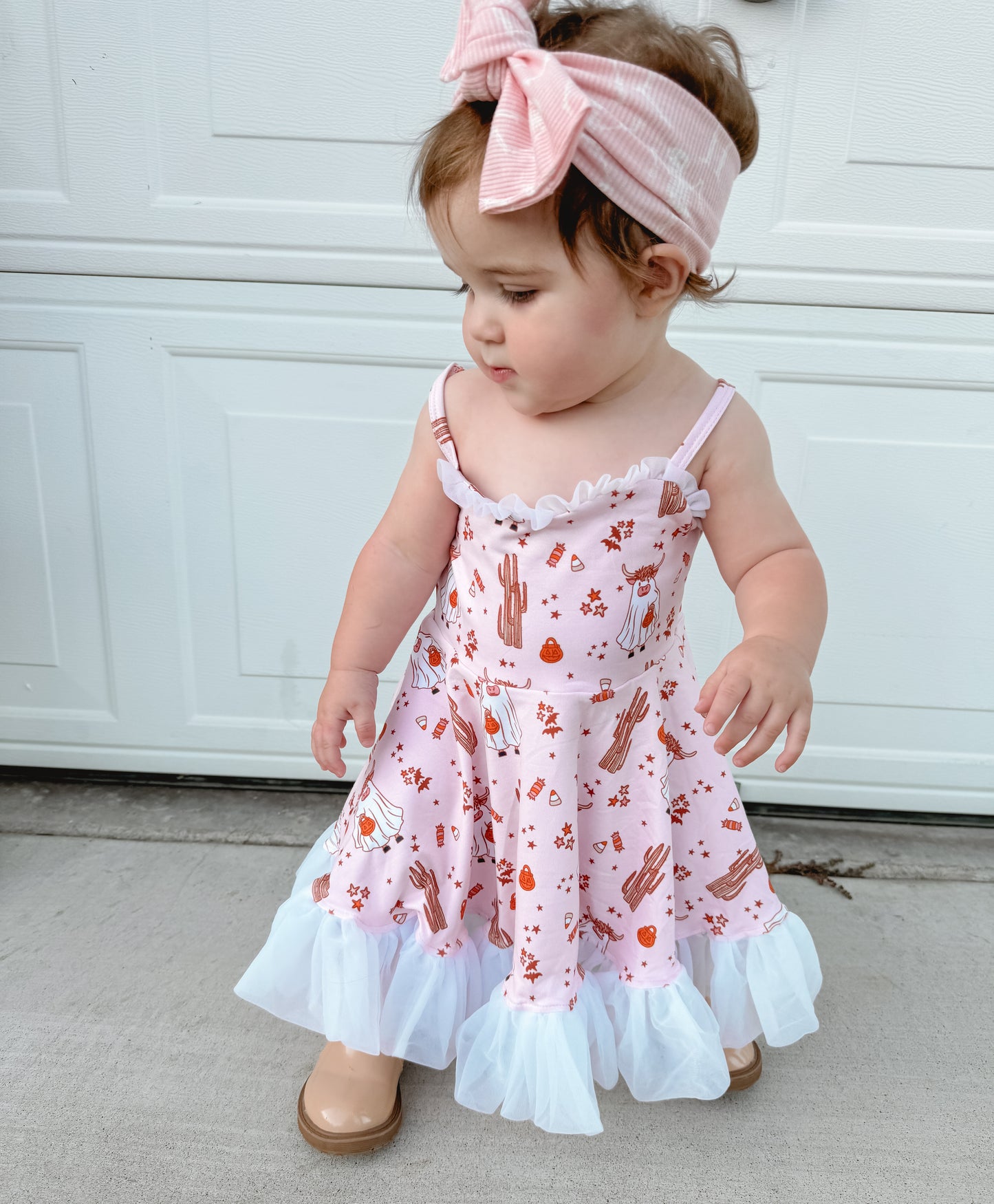 Western Halloween Twirl Dress (RTS)