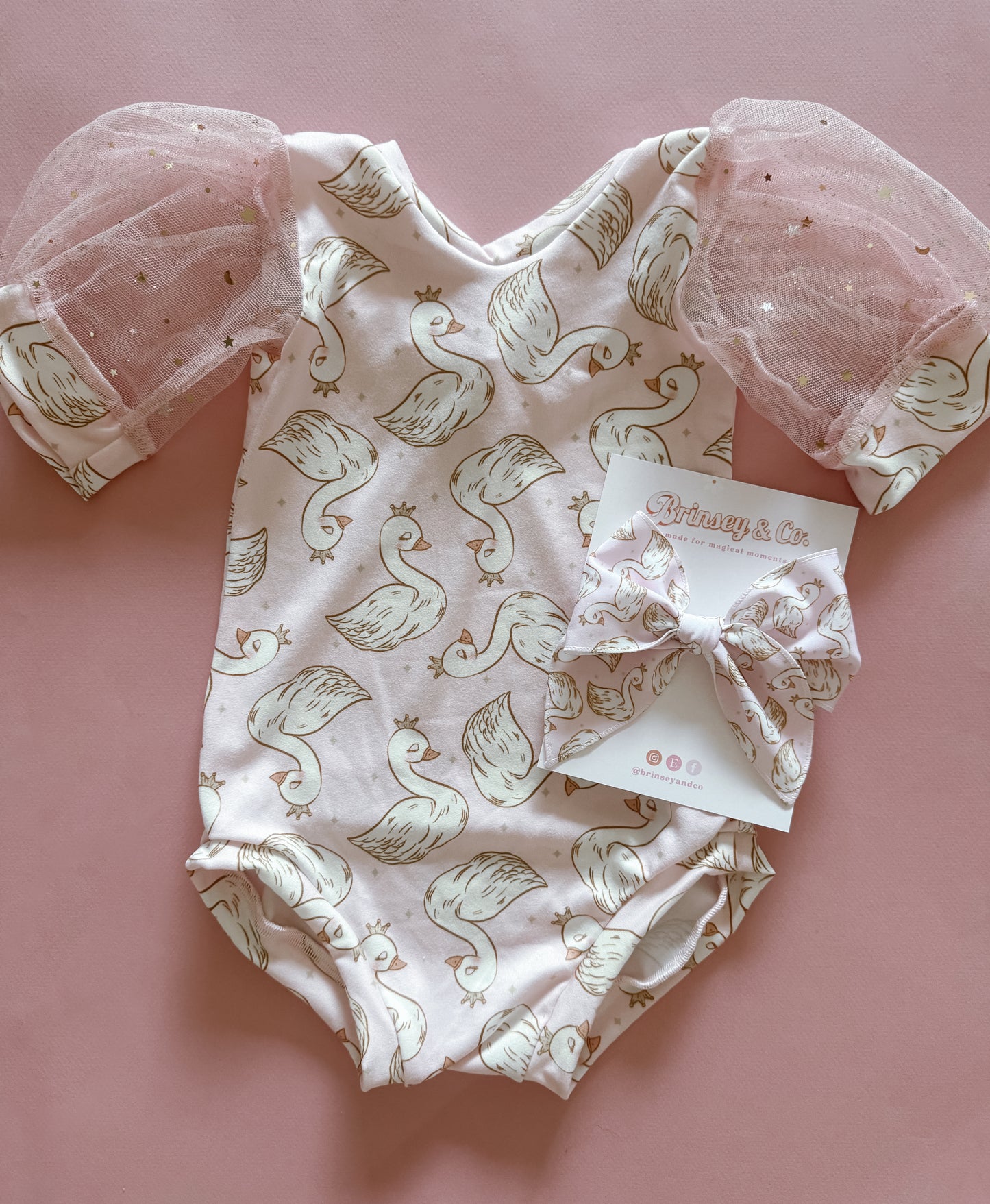 Princess Swan Puff Sleeve Leo