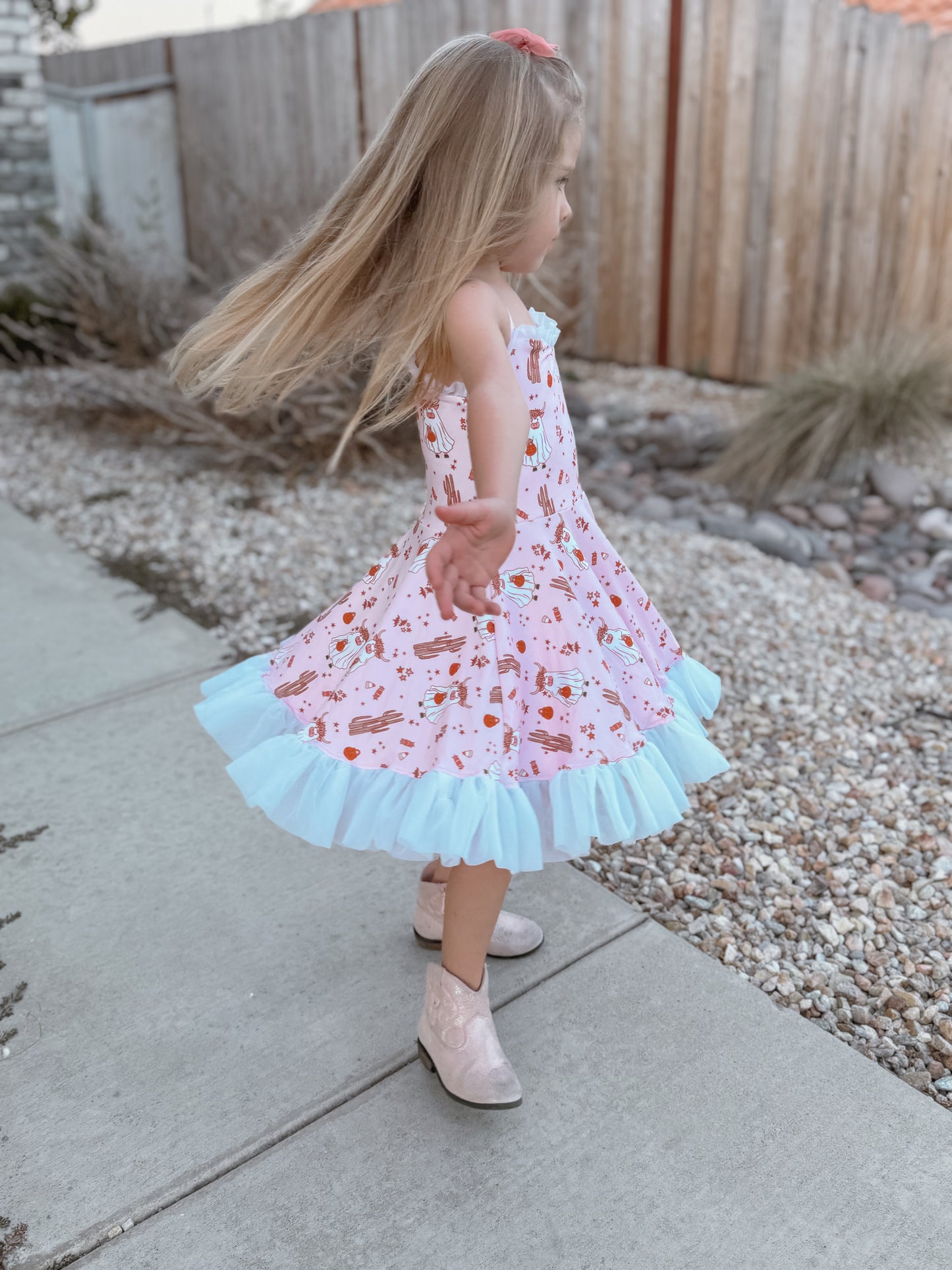 Western Halloween Twirl Dress (RTS)