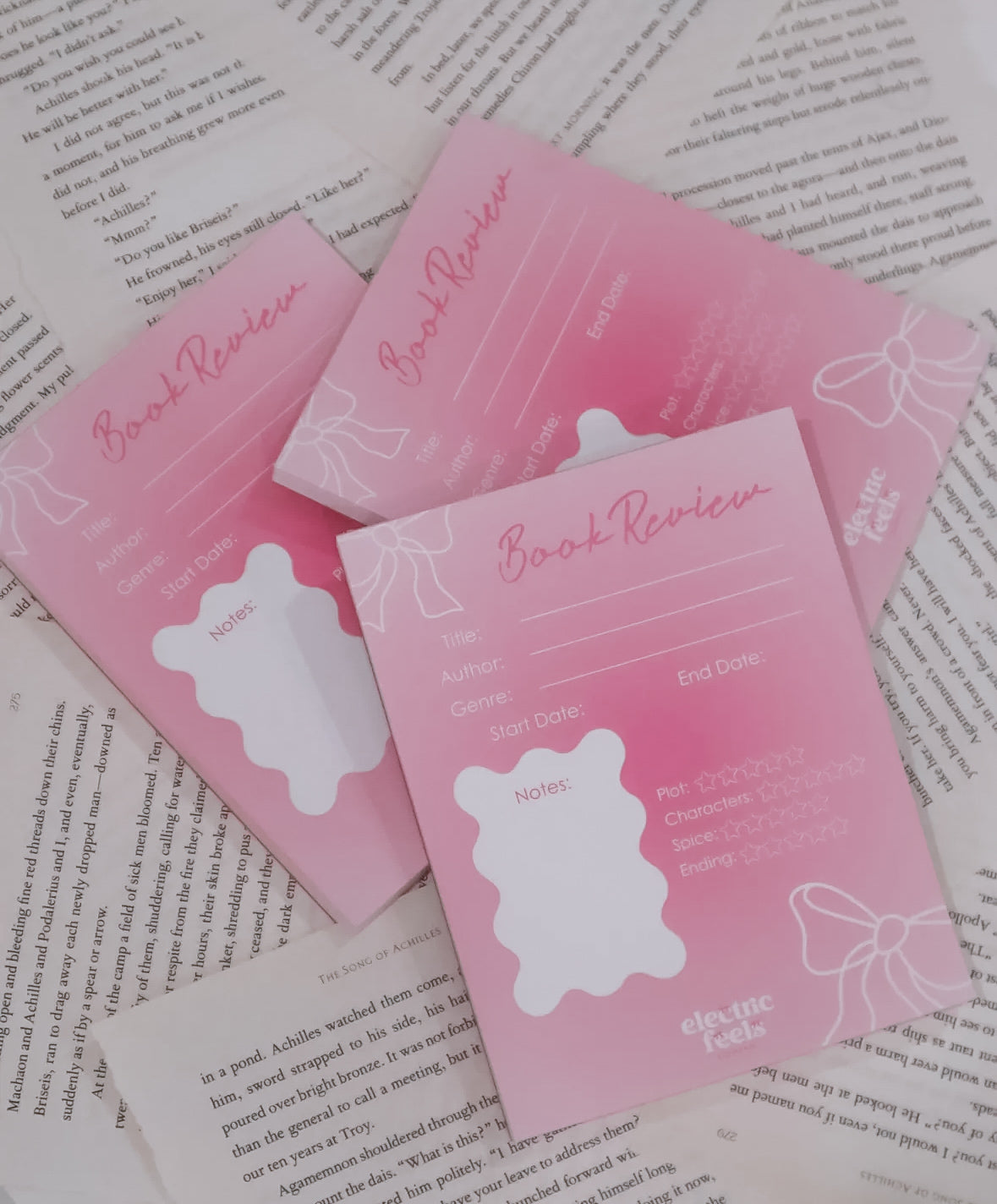 Coquette Book Review Notepad