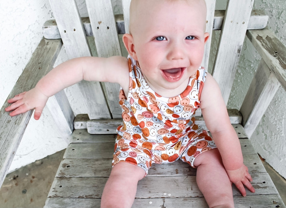 Smiley Tank Romper (RTS)