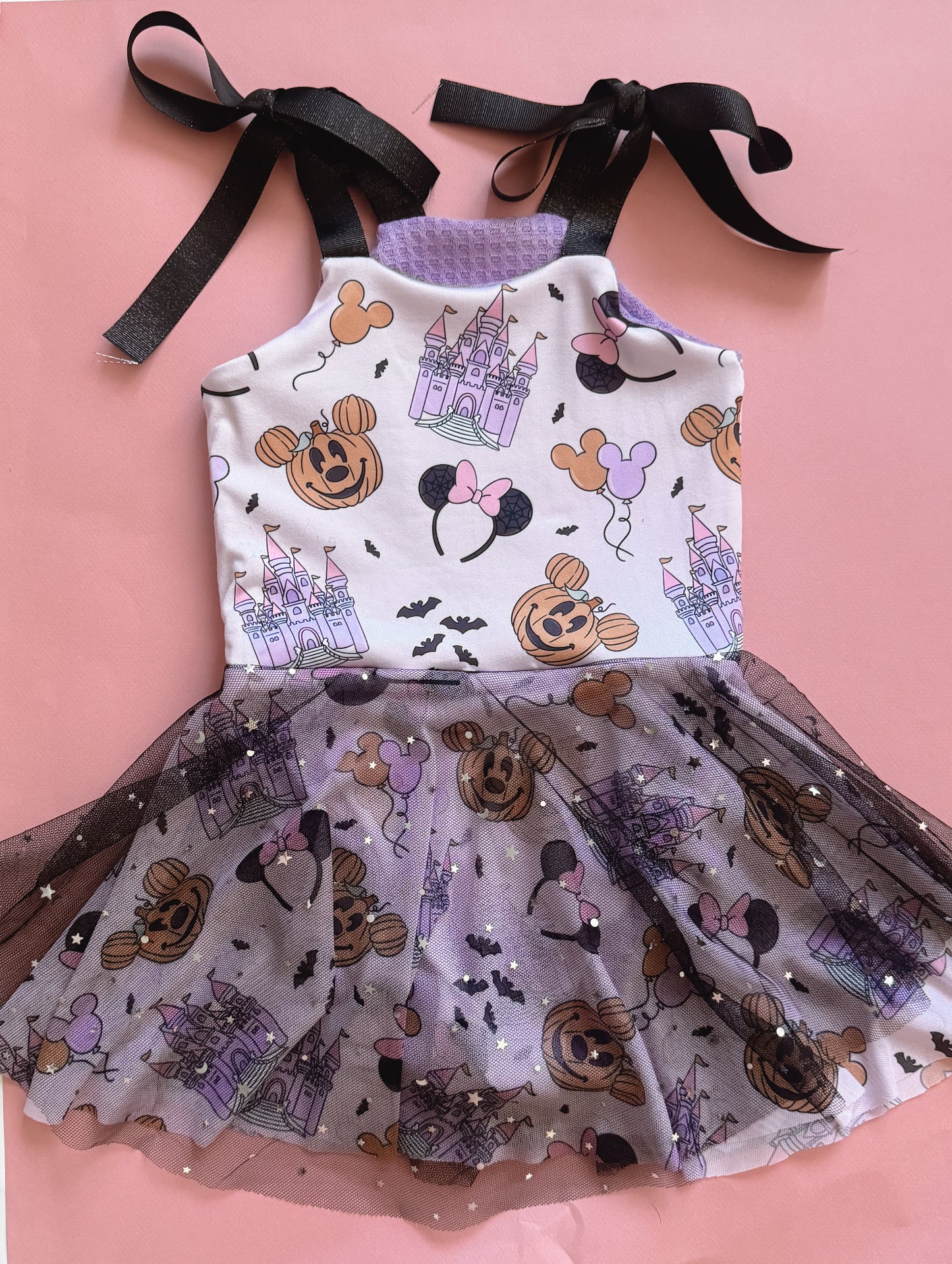 Exclusive Magical Halloween Castle Tulle Skirted Leo