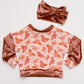 Boho Butterfly Velvet Crewneck