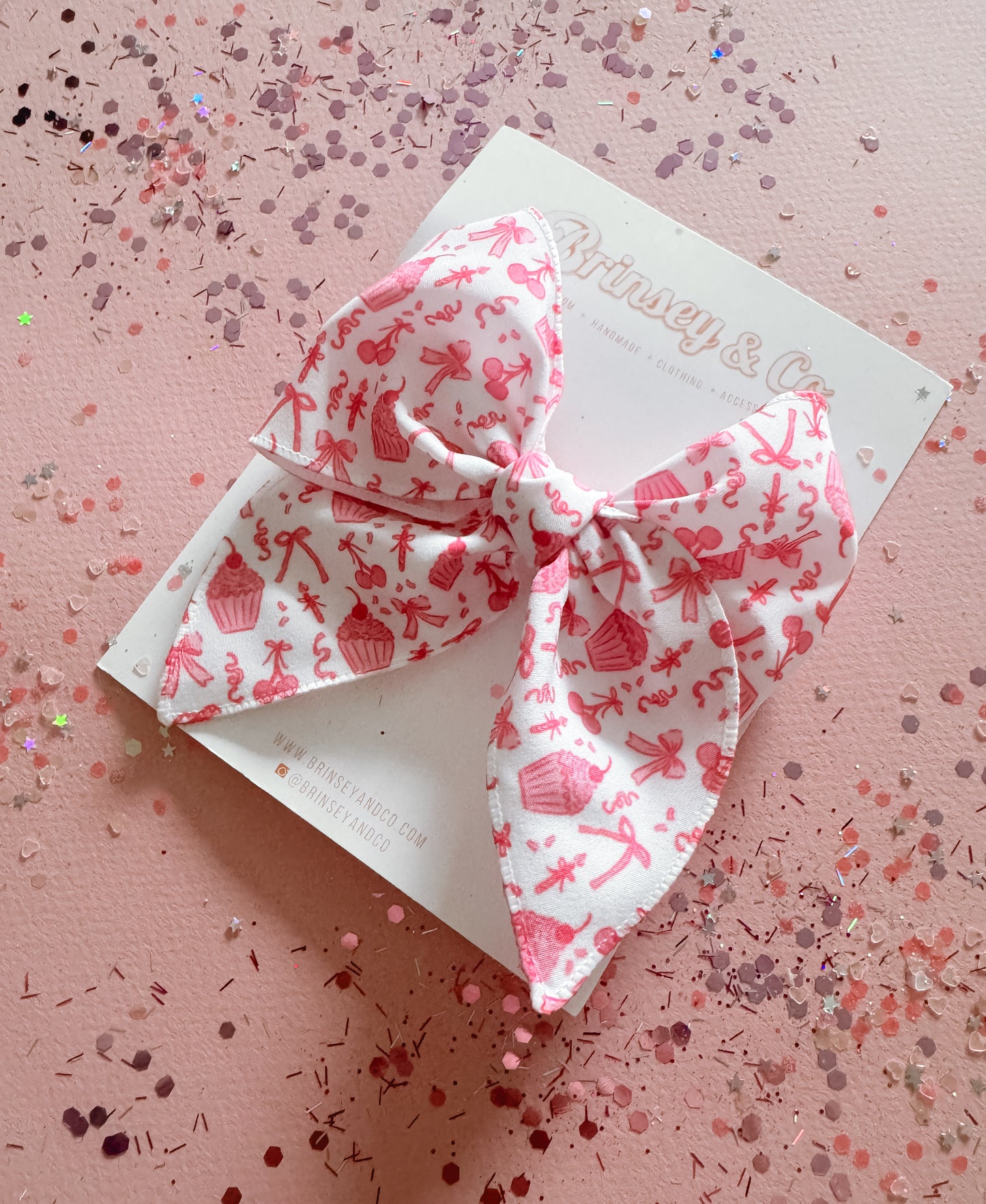 Cherry Happy Birthday Fable Bow