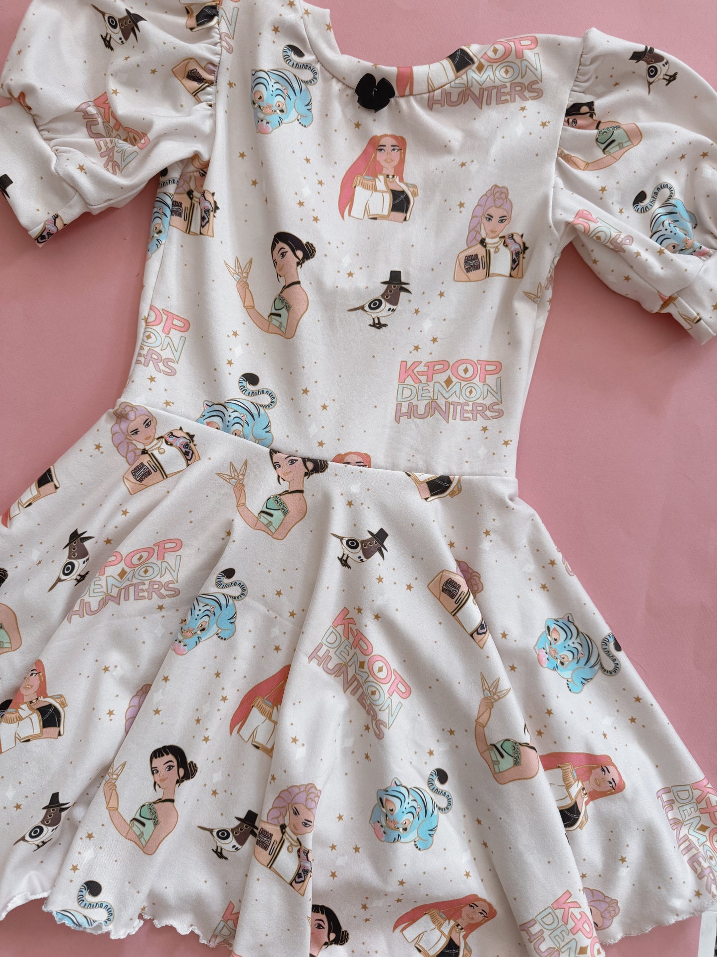 K-Pop Cutie Puff Sleeve Dress