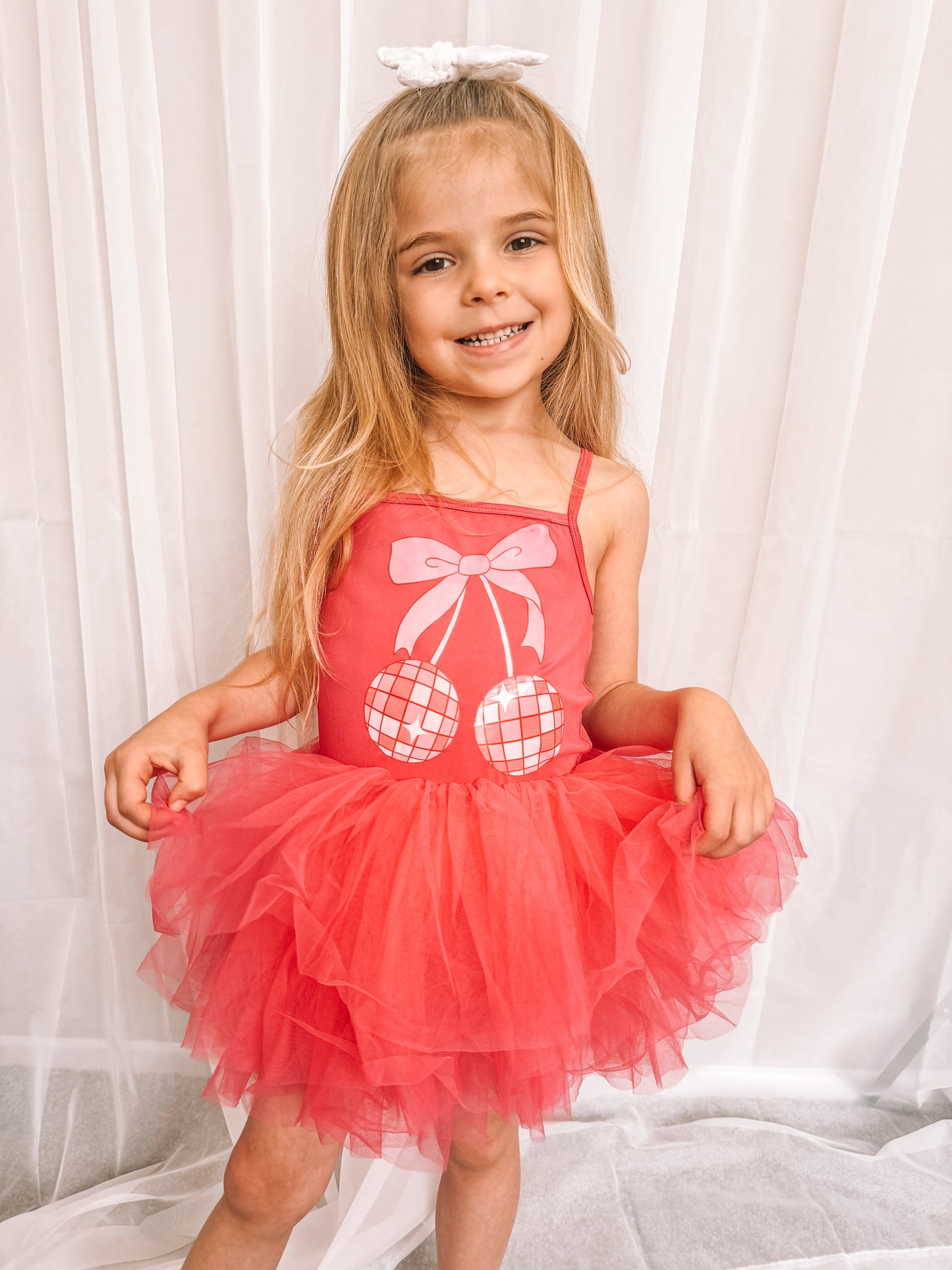 Cherry Bow Tutu Dress