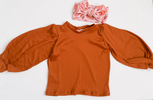 Burnt Orange Bellamy Top