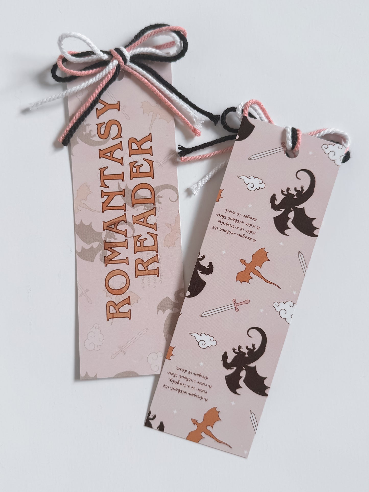 Dragon Romantasy Double Sided Bookmark