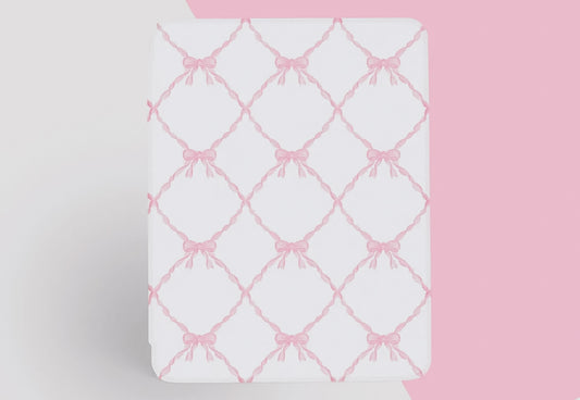 Coquette Pink Bows Kindle Case with Clear Back