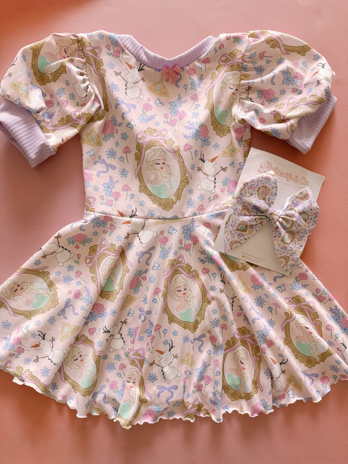 Ice Queen Puff Sleeve Dress