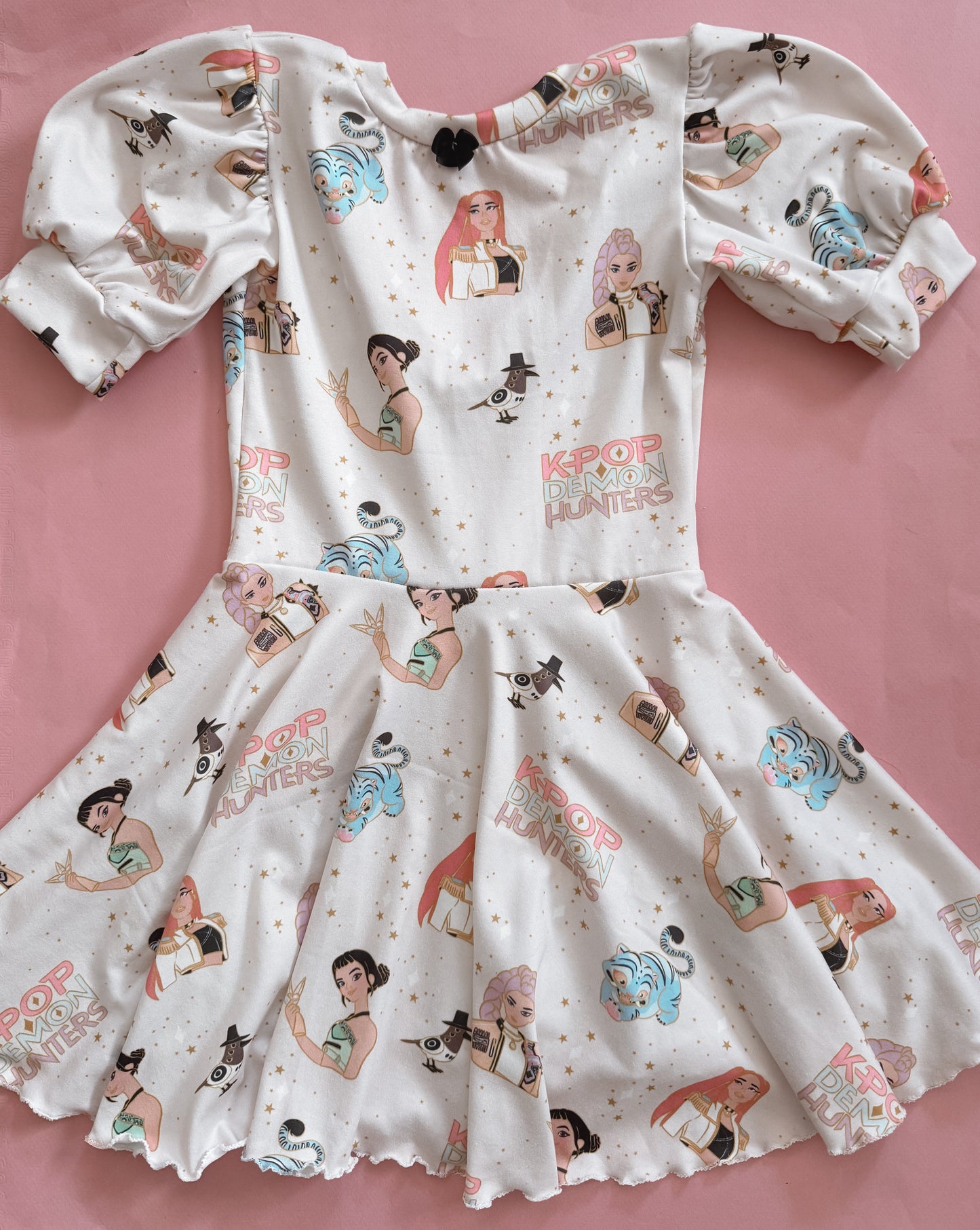 K-Pop Cutie Puff Sleeve Dress