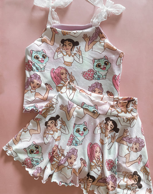 K-Pop For The Fans Cami Skirt Set
