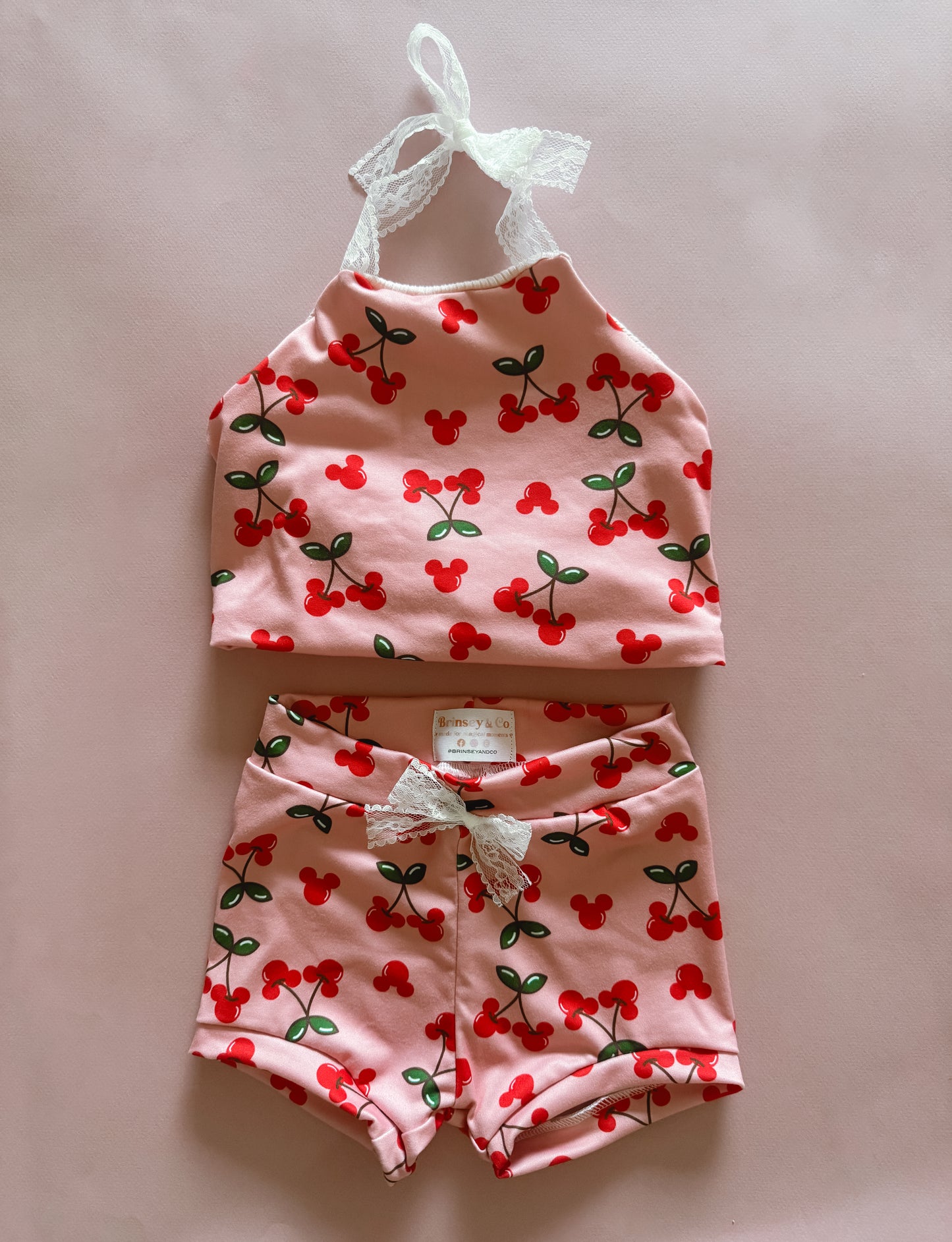 Cherry Mouse Halter Lounge Set