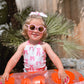 Coastal Cowgirl + Pink Bows Halter Reversible Bikini
