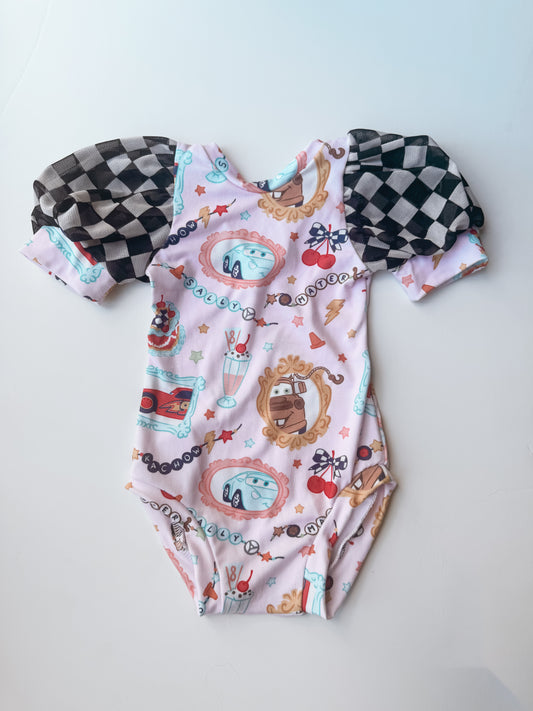 Coquette Cars Puff Sleeve Leo