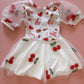 Happy Bday America Puff Sleeve Dress (RTS)