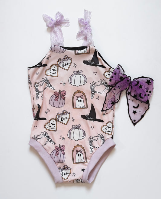 Coquette Halloween Tie-Strap Leo