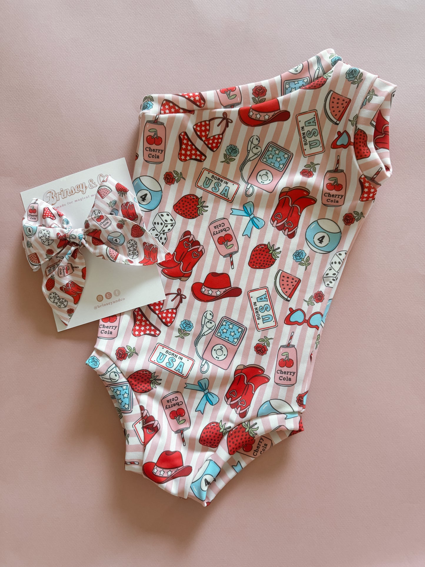 America’s Sweetheart One Shoulder Swimsuit (RTS)
