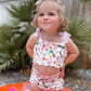 Whimsical Mermaids + Pink Reversible Cami Bikini