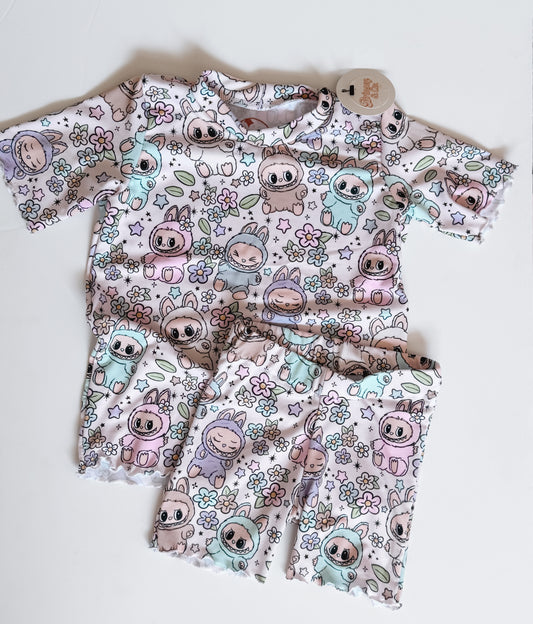 Cute Monsters Biker Lounge Set