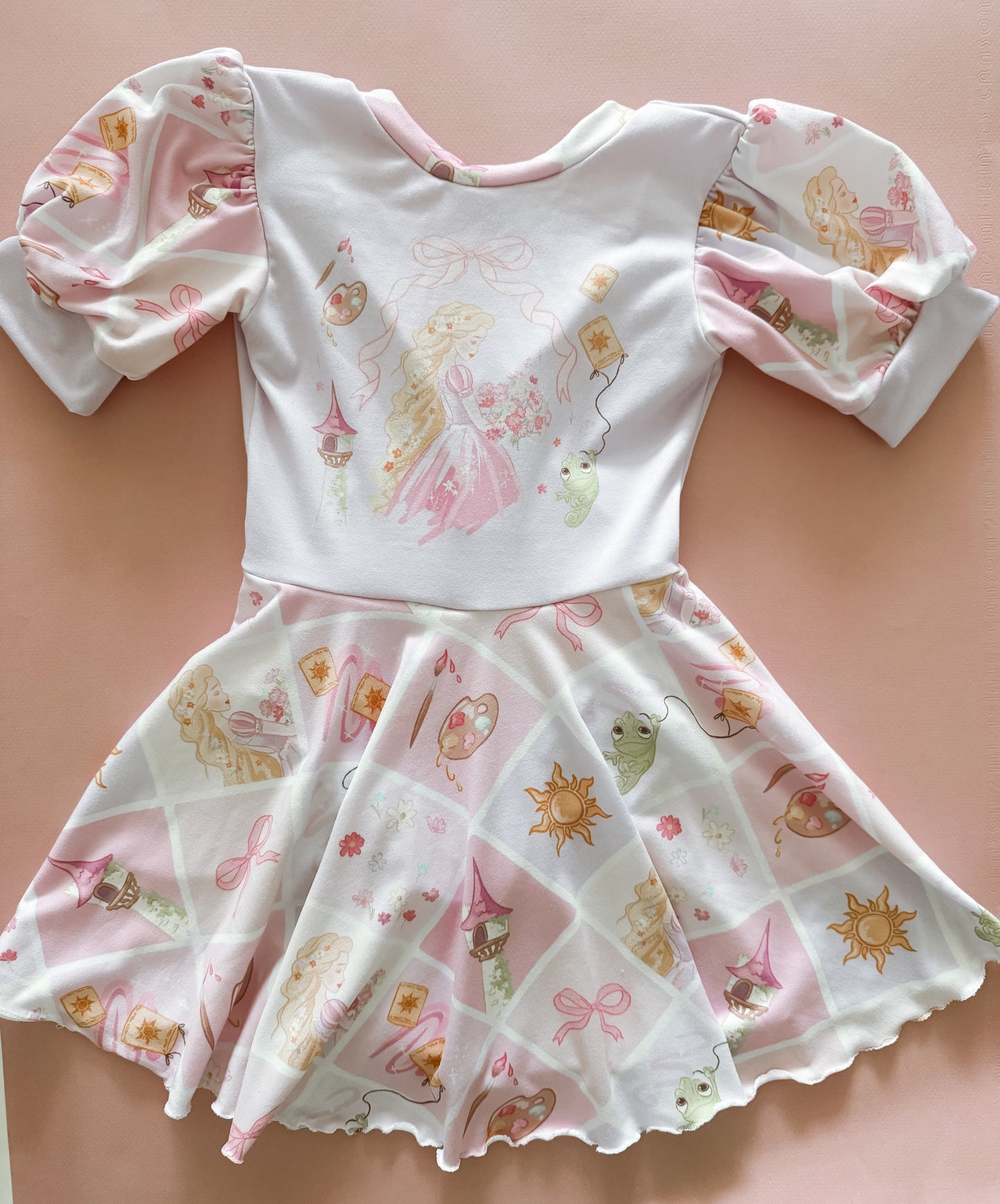 Lantern Princess Puff Sleeve Skirted Leo