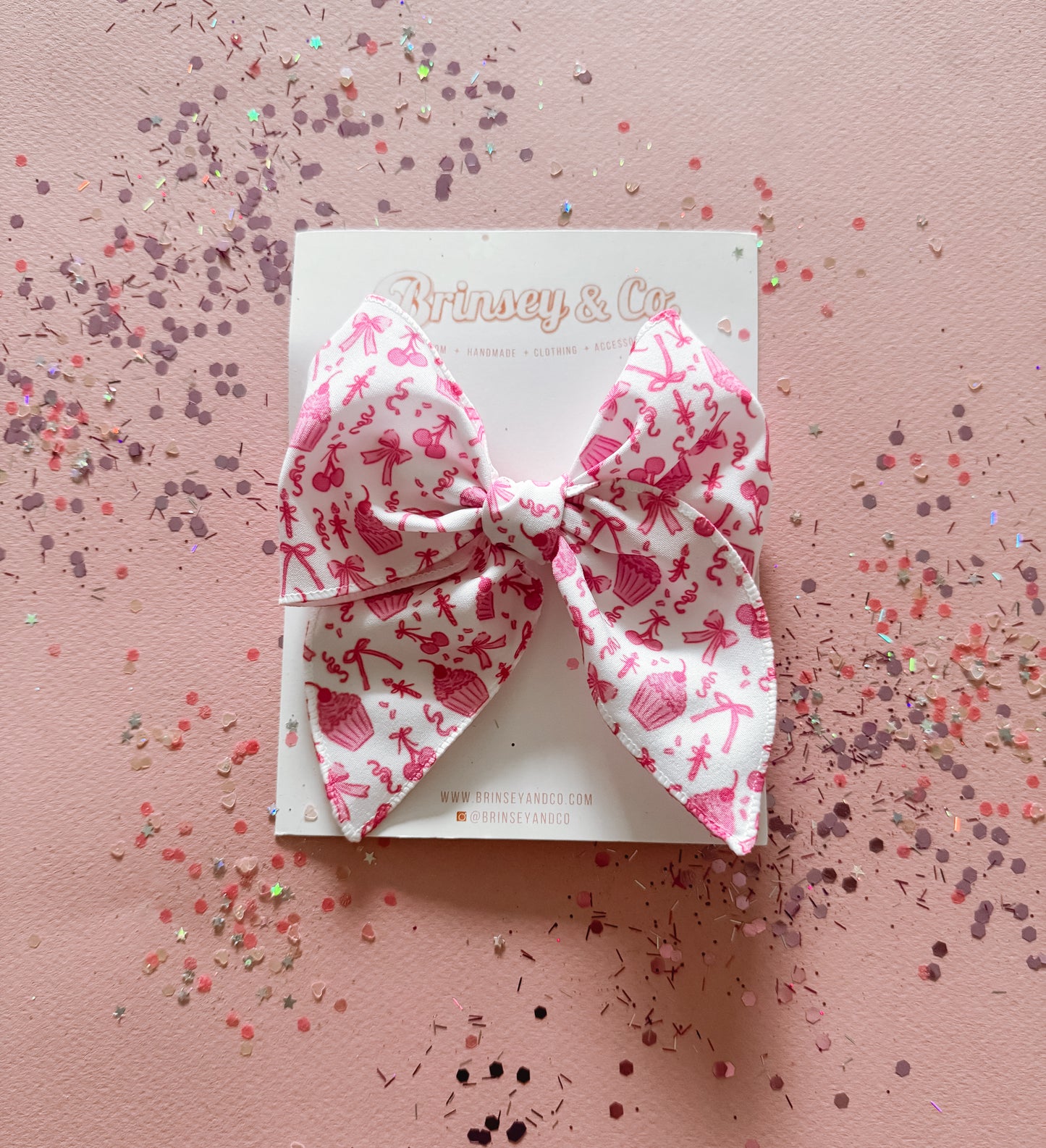 Cherry Happy Birthday Fable Bow