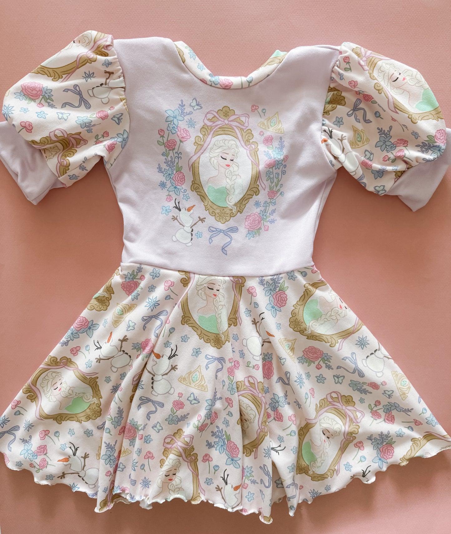 Ice Queen Puff Sleeve Skirted Leo