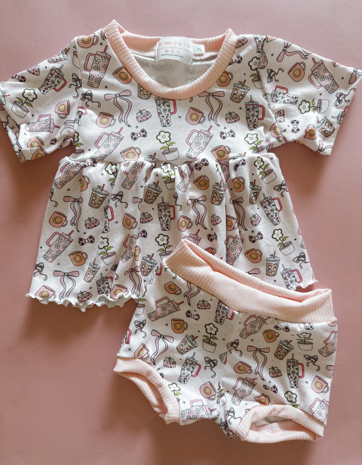 Just Things Girly Peplum Lounge Set