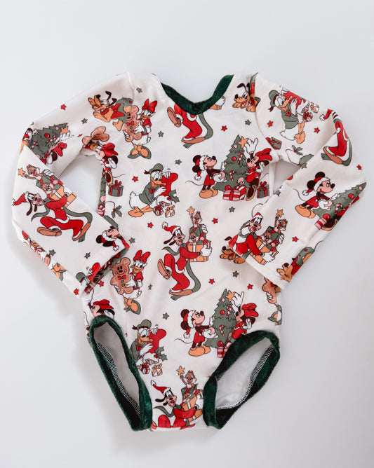 Magical Christmas Velvet Leotard