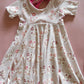 Spring Floral Open Back Dress (RTS)