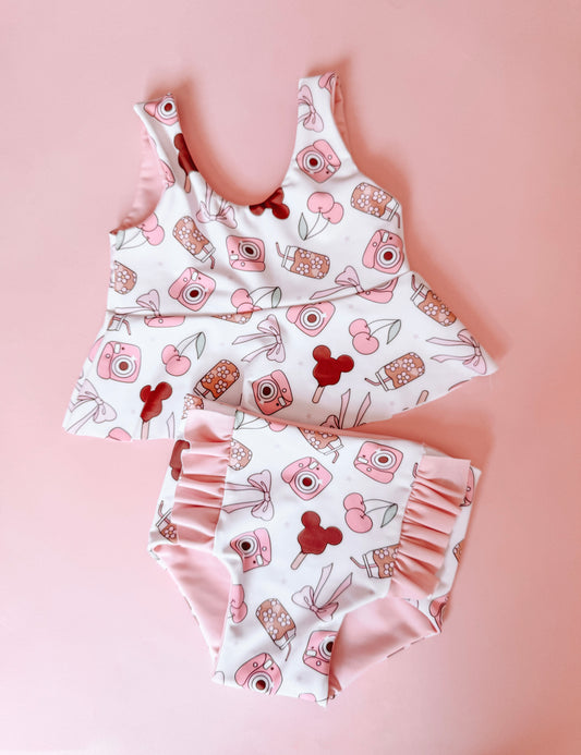 Sweet Memories Ruffle Peplum Bikini