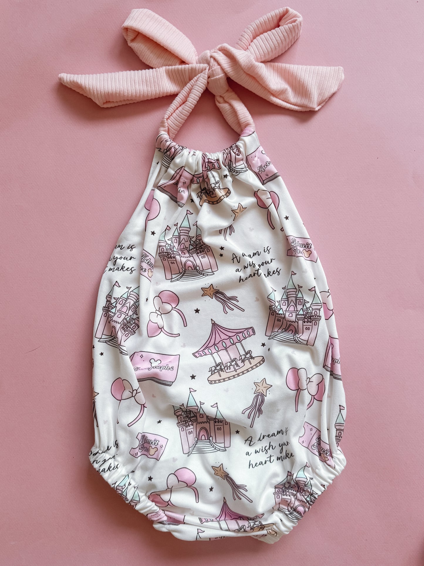 Exclusive Pastel Castle Bubble Romper