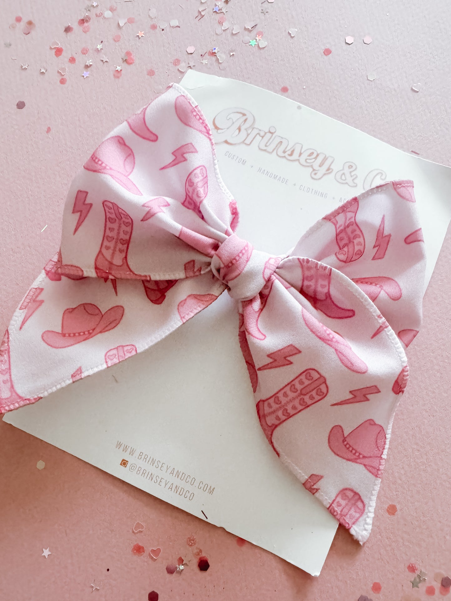 Pink Western Fable Bow