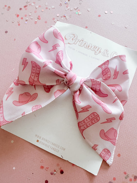 Pink Western Fable Bow