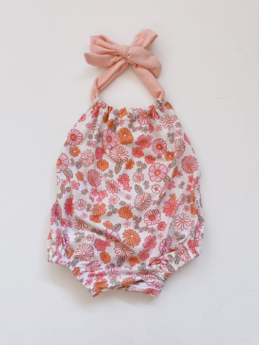 Pastel Floral Bubble Romper