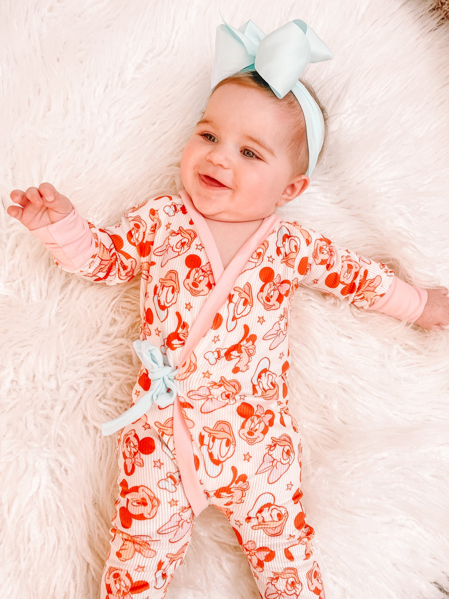 Pastel Magic Friends Wrap Romper