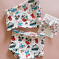 Magical Cruise + Patriotic Bows Reversible One Shoulder Bikini (RTS)