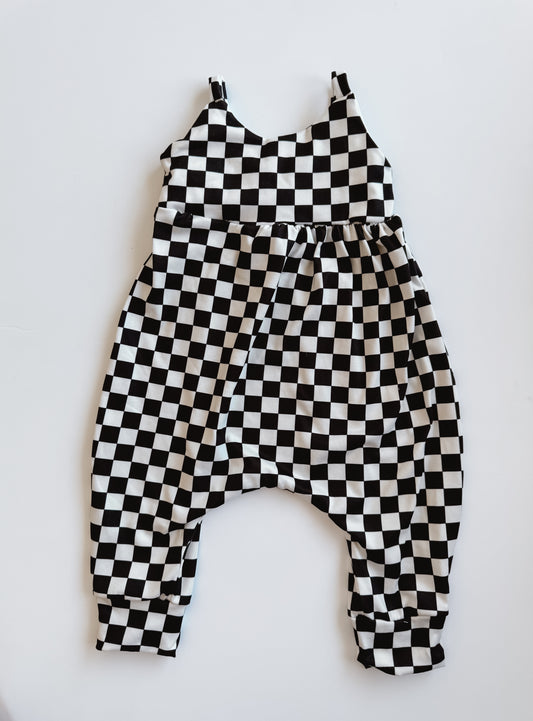 Black + White Checker Jumper